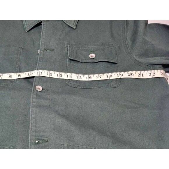 NAUTICA Jeans Jacket Mens Size L Jungle Green Denim Button Down Jacket New with - Picture 12 of 12